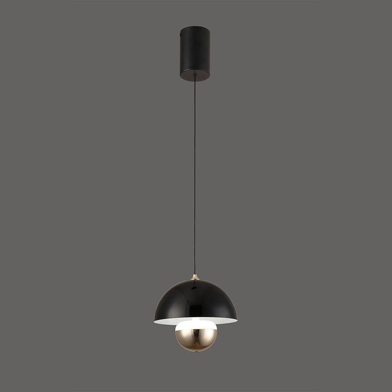 DANUBE HOME Edna Pendant Lamp 2m Adjustable length With Sensors Contemporary Pendant Lamps Hanging Lanterns Built in LED Modern Design Indoor LightingL18xW18xH20cm-Smoke Grey - Image 2
