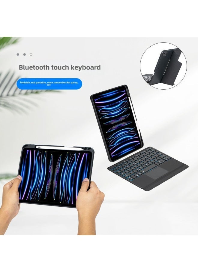 For Ipad Air4/5/6 10.9 Inch Protective Case 24 Pro11 Inch Wonderful Control Split Leather Case Keyboard-Color:business Black-Product Type:Compatible With IPad Pro11/air4-5-6 - Image 3