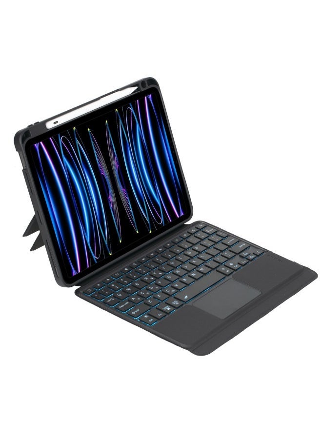 For Ipad Air4/5/6 10.9 Inch Protective Case 24 Pro11 Inch Wonderful Control Split Leather Case Keyboard-Color:business Black-Product Type:Compatible With IPad Pro11/air4-5-6 - Image 4