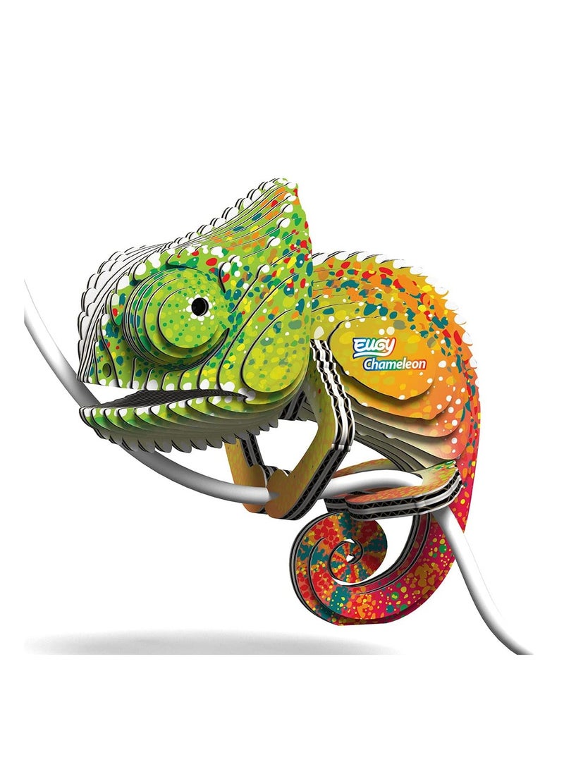 EUGY 3D Chameleon Puzzle - Colorful and Creative Craft Kit for Kids and Collectors - Image 4