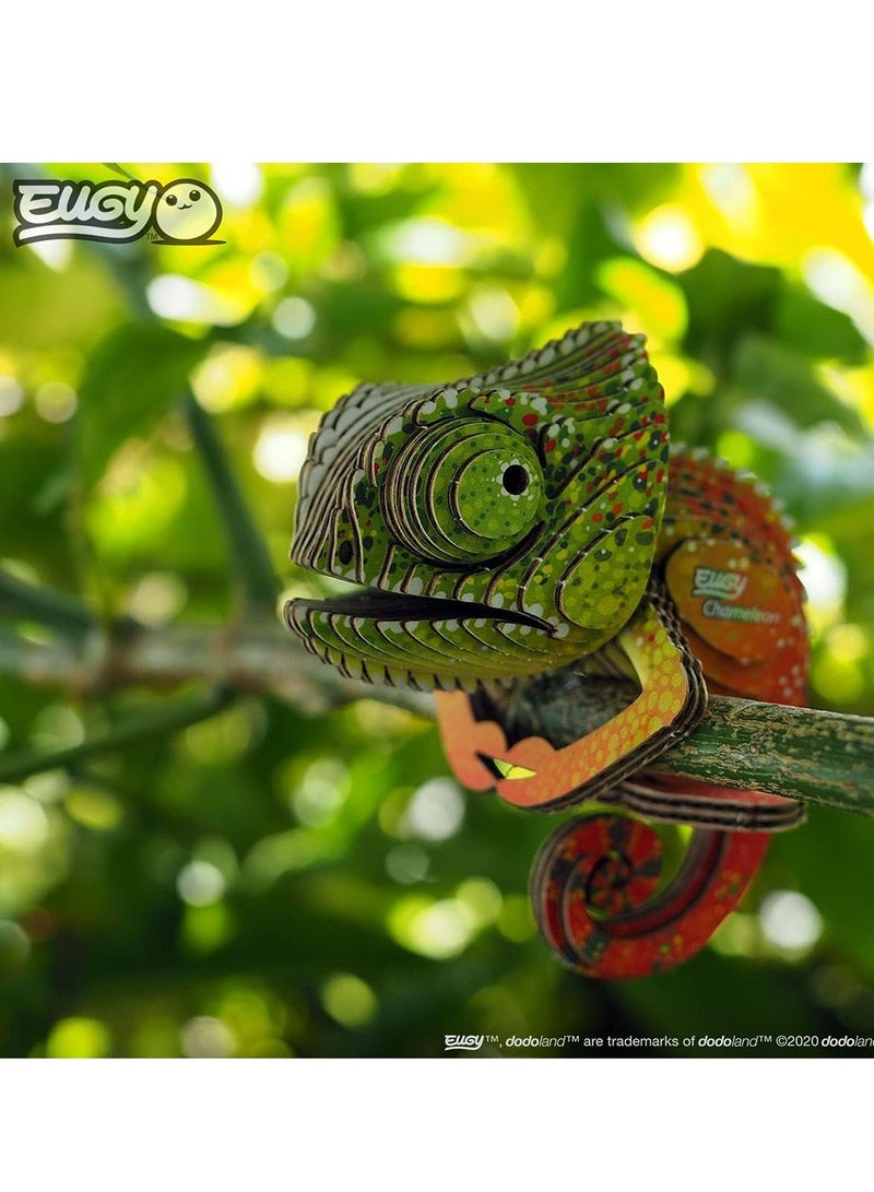 EUGY 3D Chameleon Puzzle - Colorful and Creative Craft Kit for Kids and Collectors - Image 3