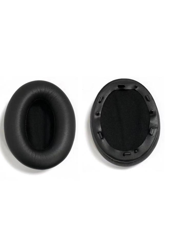 For Sony MDR-1000X WH-1000XM2 XM3 XM4 Earmuffs Earmuffs Earphone Cover Sponge Pullover Beam-Color:1000XM3 Black Protein Earmuffs [single With Glue/cotton Pad]]  - Image 1