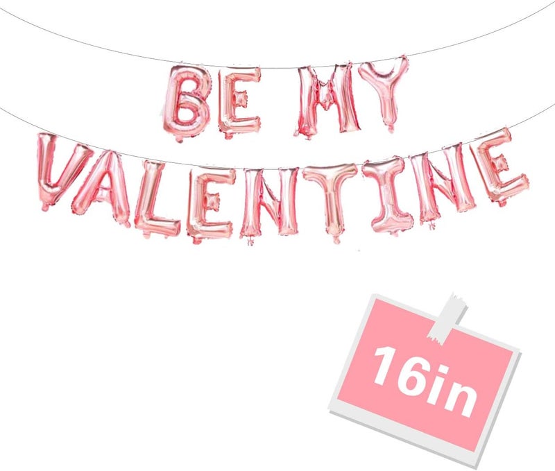 PARTY Valentines Day Balloon 16in Rose Gold Decorations Supplies Banner - Image 1