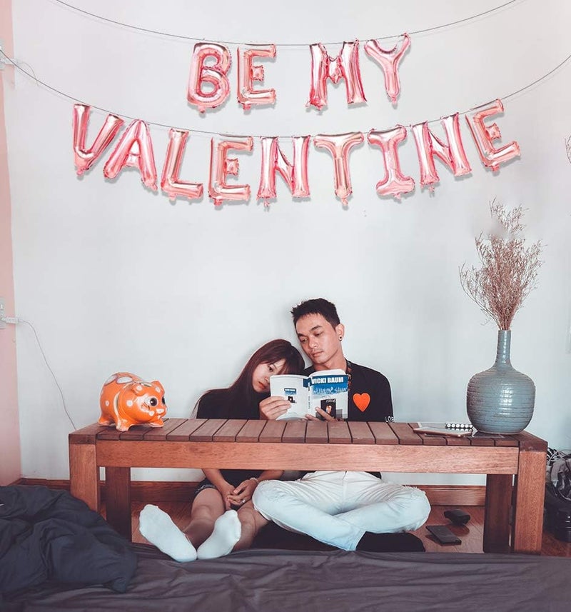 PARTY Valentines Day Balloon 16in Rose Gold Decorations Supplies Banner - Image 2