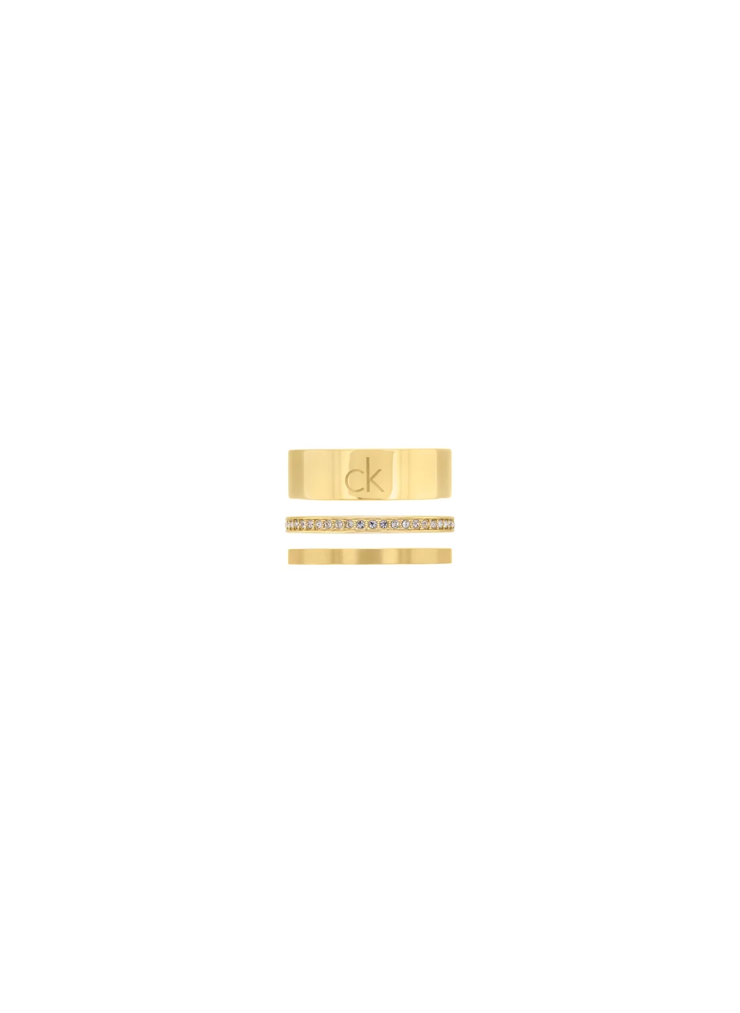 كالفن كلاين Brand Detailed Trio Rings Sets