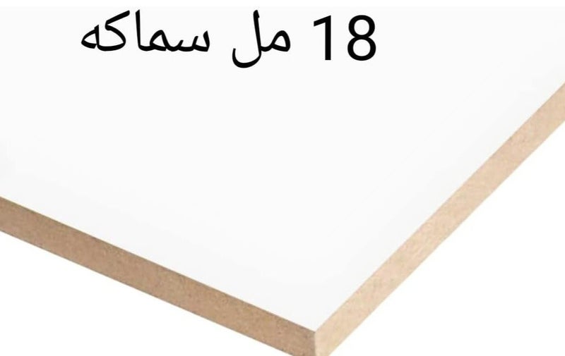 رف غطاء مكيف شباك مع عازل حراري خلفي لتغطية فتحة المكيف ، غطاء لمكيف الهواء بهيكل خشبي متين بسمك 18 ملم - Image 2