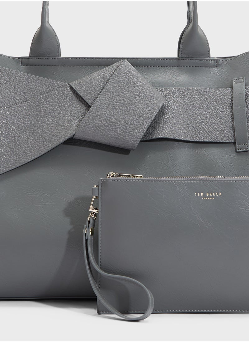 Ted Baker Large Knot Bow Tote  - Image 4