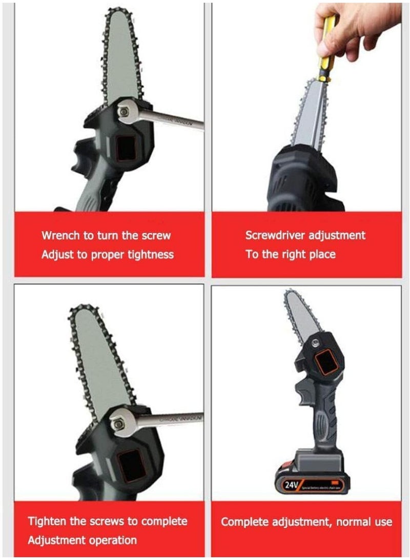 منشار كهربائي قابل لإعادة الشحن لتقليم الأشجار والأخشاب في الحديقة - Image 4