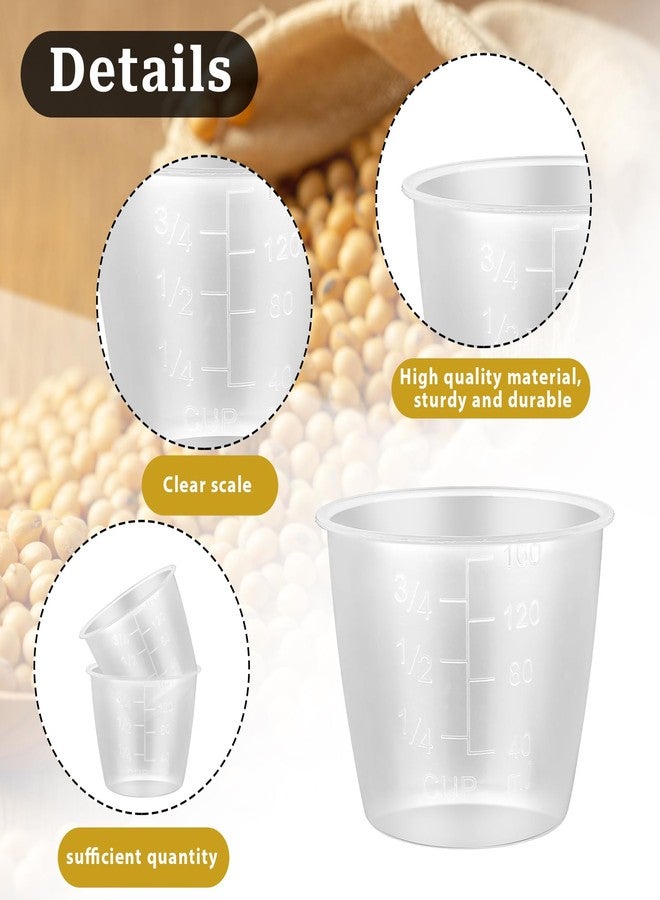 salbsever 2PCS Rice Measuring Cup for Rice Cooker 160 ml Plastic Transparent Rices Cooker Cup Small Laundry Measuring Rices Cups Replacement for Measuringe Dry Liquid Ingredient Measuringe Cups - Image 3