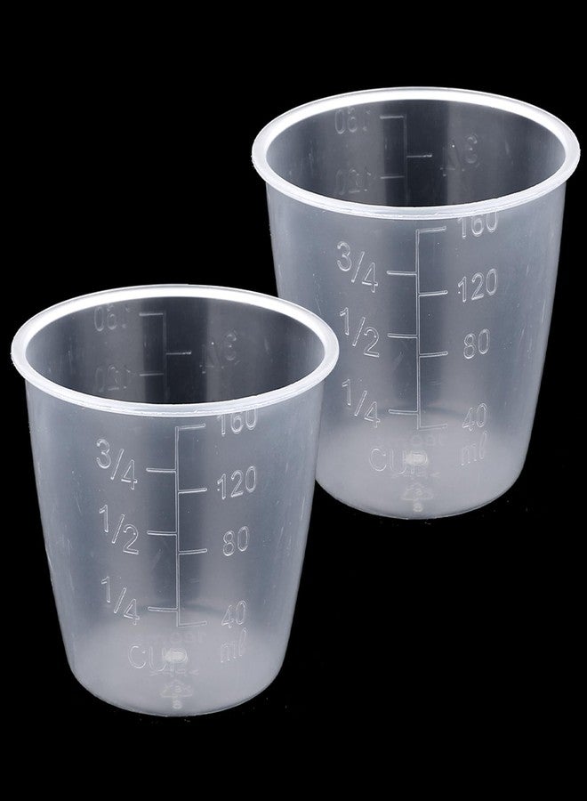 salbsever 2PCS Rice Measuring Cup for Rice Cooker 160 ml Plastic Transparent Rices Cooker Cup Small Laundry Measuring Rices Cups Replacement for Measuringe Dry Liquid Ingredient Measuringe Cups - Image 1