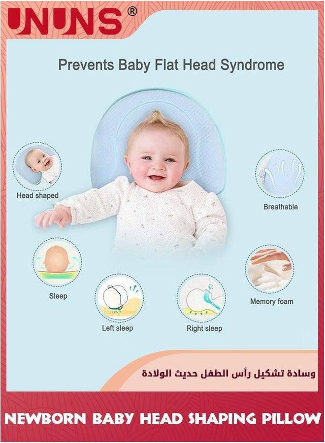 UNUNS Infant Support Head Pillow,Baby Toddler Pillow,Newborn Baby Shaping Pillow,Soft Sleep Pillow For Small Boys Girls,Baby Memory Foam Nursery Cushion 0-12 Months  - Image 5