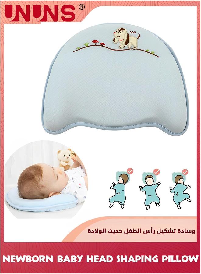 UNUNS Infant Support Head Pillow,Baby Toddler Pillow,Newborn Baby Shaping Pillow,Soft Sleep Pillow For Small Boys Girls,Baby Memory Foam Nursery Cushion 0-12 Months  - Image 1