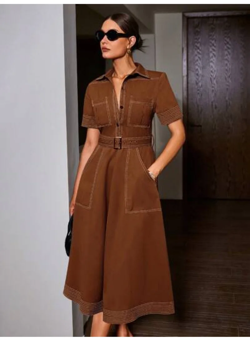 SIMPLEE Women's Summer Elegant DressLight & Comfortable Lightweight Cotton Blend Perfect for Outings