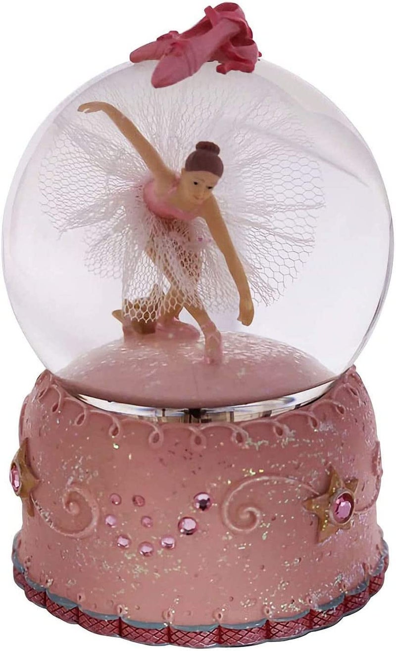 Singeek Swan Lake Music Box Ballerina Color Changing Lights Handpainted Dancing Ballerina Snow Globe Ballet Recital Gifts for Girls, Daughter, Granddaughter - Image 1