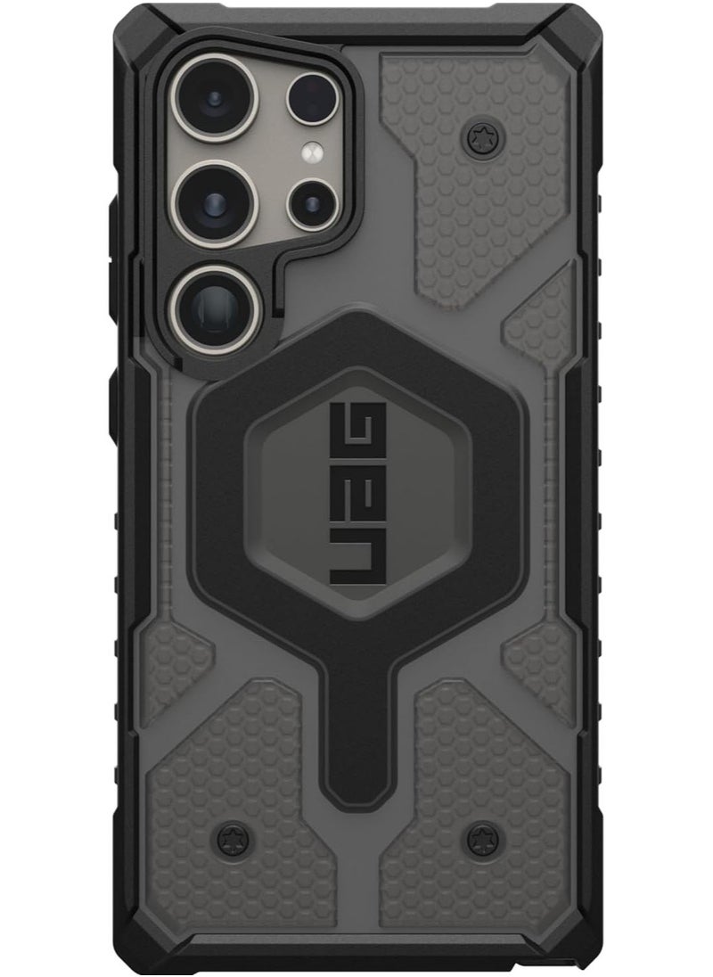 Urban Armor Gear UAG Pathfinder Clear Pro MagSafe Samsung Galaxy S24 ULTRA Case Cover [18 Feet Drop Tested] - Clear | Ash  - Image 3