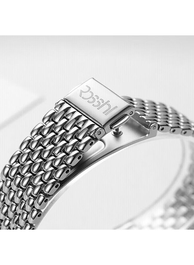 Rossini Couple Watch Quartz Watch White Dial Steel Strap Birthday Gift Wedding Gift National Watch Business Small And Exquisite Pair 6355/6356 - Image 4
