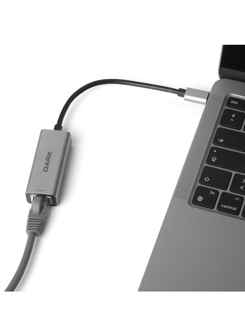 USB 3.1 Type-C Gigabit 10/100/1000 Lan Ethernet Converter Adapter (DK-AC-U31X3GL2)