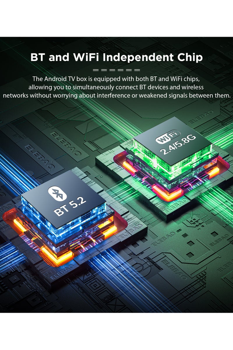 تي في بوكس بدقة 4K ونظام أندرويد 12 يدعم البلوتوث  وذاكرة عشوائية 2 جيجا RAM و ذاكرة داخلية 8 جيجا ROM - Image 3