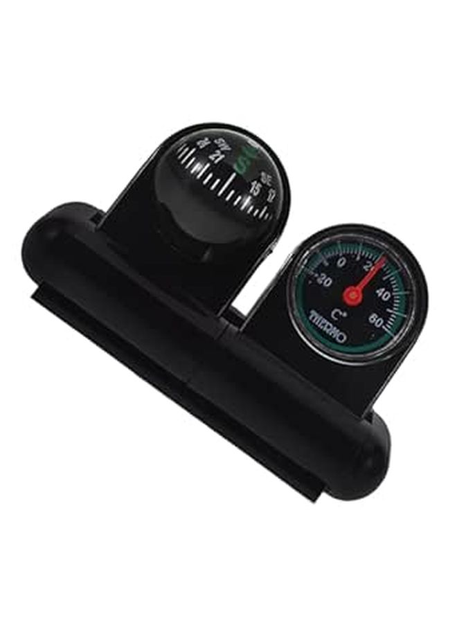 Multifunctional Car Compass And Thermometer With Rotatable Dashboard Mount For High Accuracy Direction And Temperature Display In Vehicle Climate Awareness - Image 1