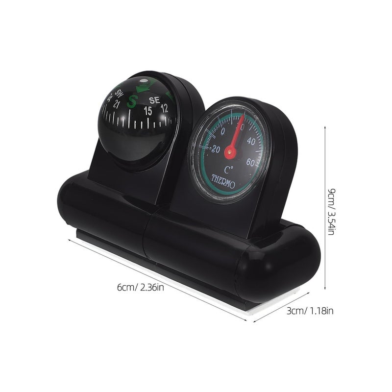 Multifunctional Car Compass And Thermometer With Rotatable Dashboard Mount For High Accuracy Direction And Temperature Display In Vehicle Climate Awareness - Image 3