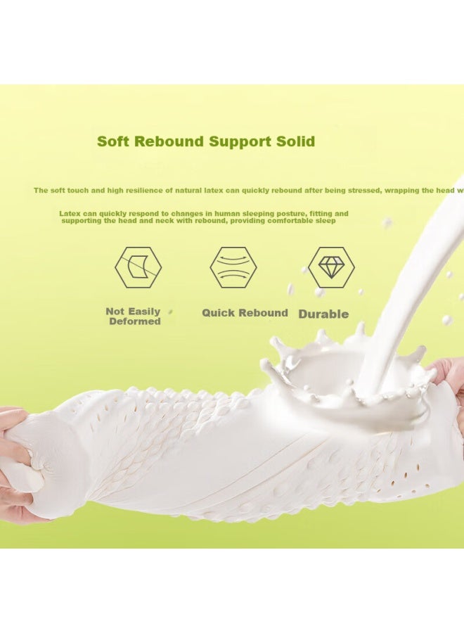 GOLDEN TREE Jinxiangshu Natural Imported Cervical Pillow, Rubber Sleeping Pillow, Natural Latex Pillow, Adult Pillow, Ergonomic Massage Pillow - Image 3