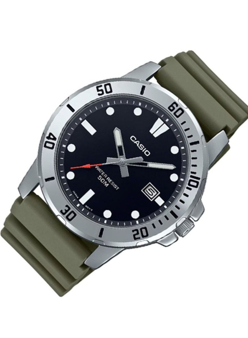 كاسيو ساعة كاسيو للرجال بسوار رايتنج موديل MTP-VD01-3EV - Image 2