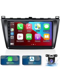 Android Car Stereo for Mazda 6 2007-2012 1GB RAM 32GB ROM 9 Inch Support MirrorLink WiFi BT, 2.5D IPS Touch Screen with AHD Camera Included