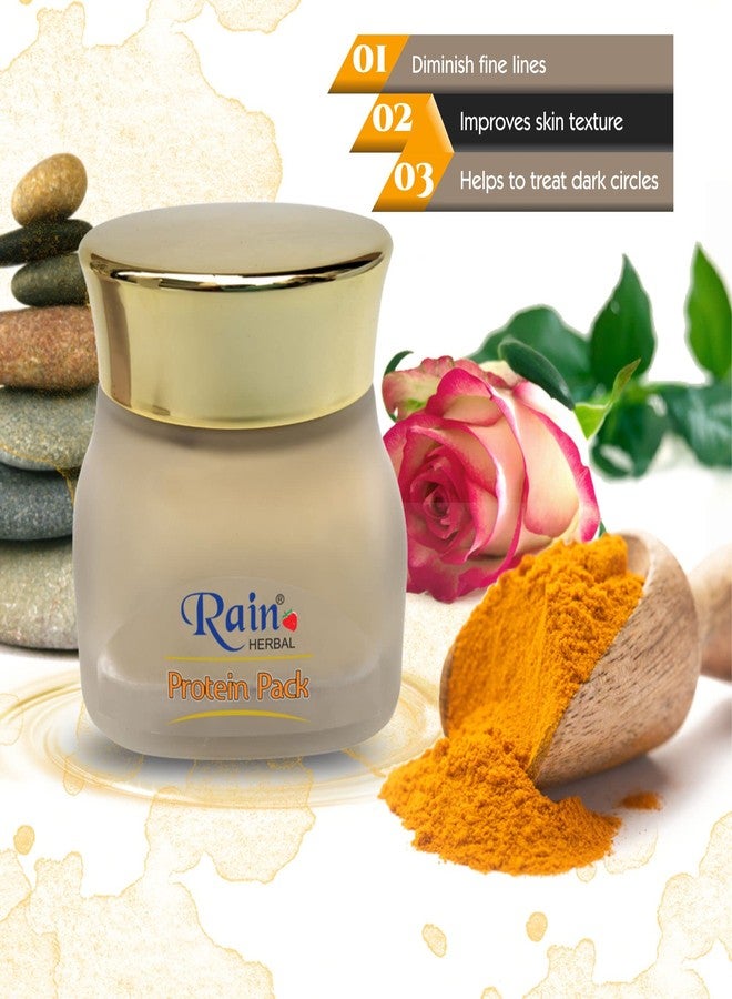Rain Herbal Protein Pack for Face | Helps to Improve the Dark Circles and SkinTexture | 50gm - Image 2