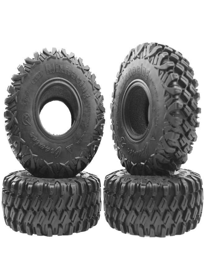 Vgoohobby 4Pack Vgoohobby 1.9inch Rubber Tires,RC Crawler Tires OD 120mm with Foam Compatible with Axial SCX10 90047 AXI03007 D90 D110 Tamiya CC01 Traxxas TRX-4 1/10 RC Crawler - Image 1