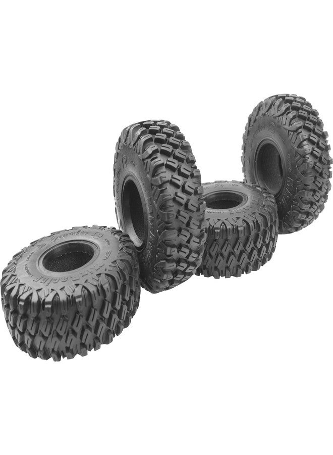 Vgoohobby 4Pack Vgoohobby 1.9inch Rubber Tires,RC Crawler Tires OD 120mm with Foam Compatible with Axial SCX10 90047 AXI03007 D90 D110 Tamiya CC01 Traxxas TRX-4 1/10 RC Crawler - Image 3