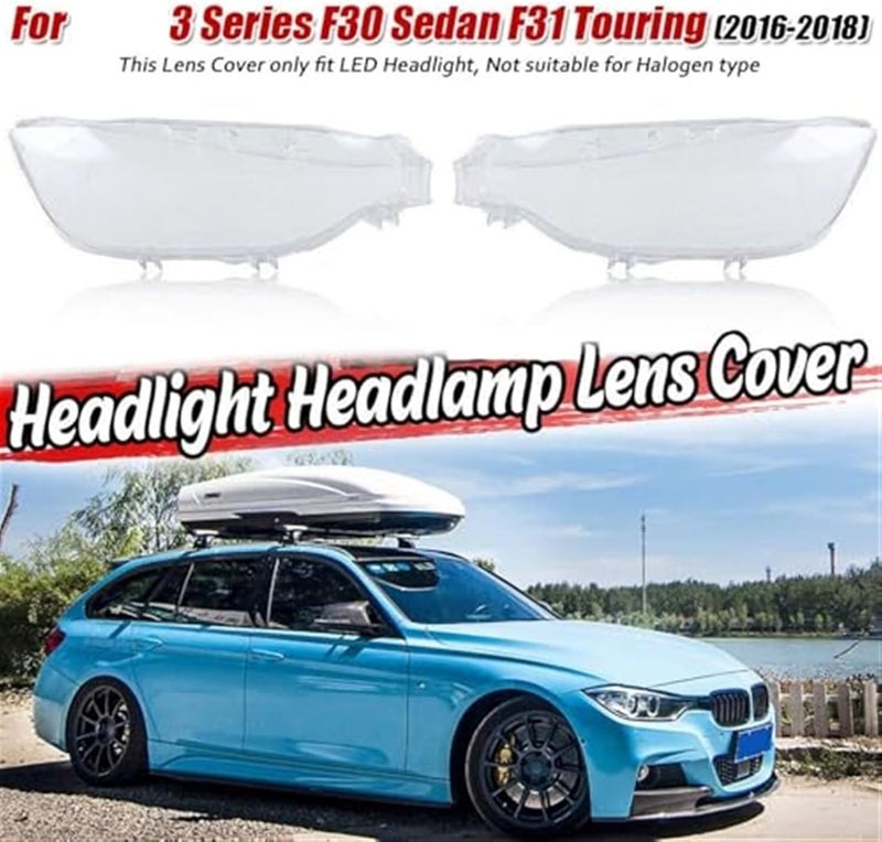 QASULER Clear Headlight Lens Cover for BMW 3 Series - Image 5