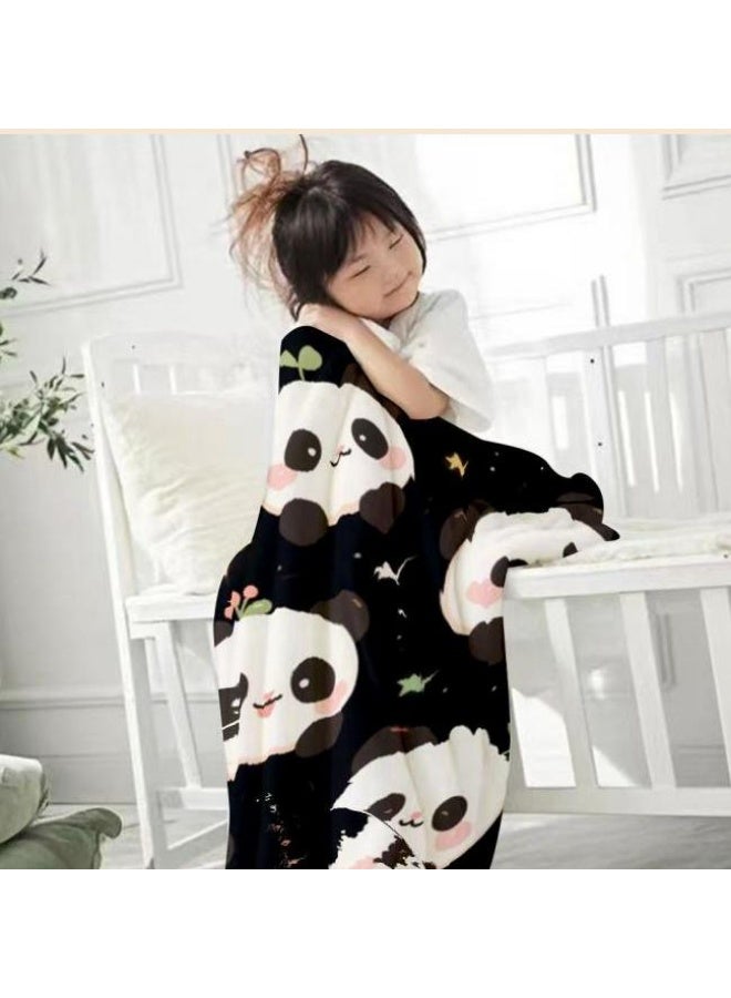 general Children's or student cartoon flannel thin blanket (warm and comfortable, suitable for sleep, games) 100cm*150cm - 360 - Image 1