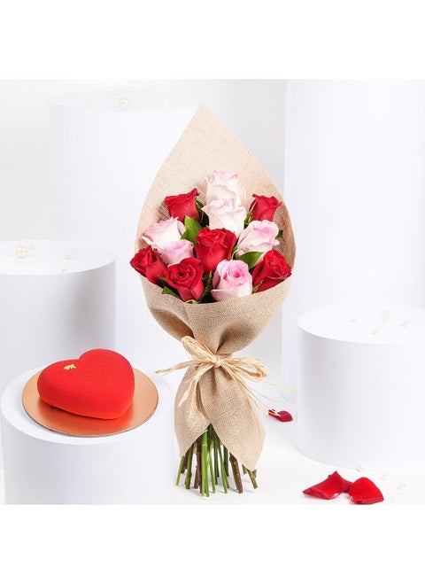 Warmth Bouquet With Cake