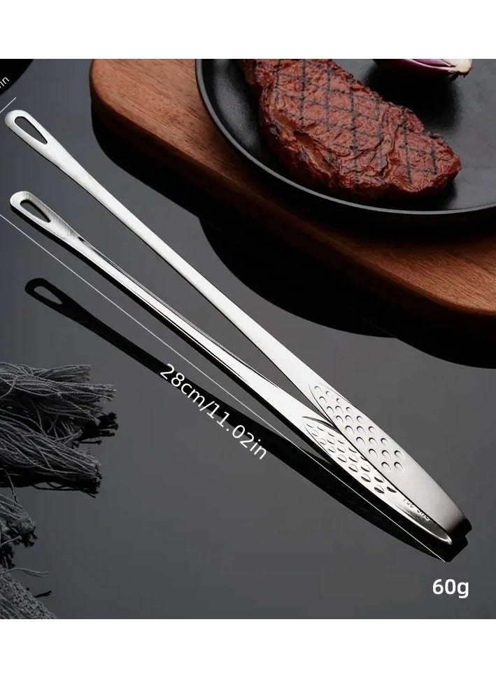 CRYSTAL 2 Stainless Steel Food Tongs on the Table, food Holder and Food Plate Provider, Large size 28 * 1.4 cm - Image 4