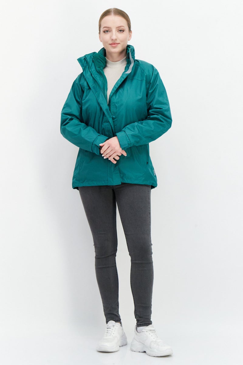Trespass Women Plain Long Sleeve Bomber Jackets, Green  - Image 3