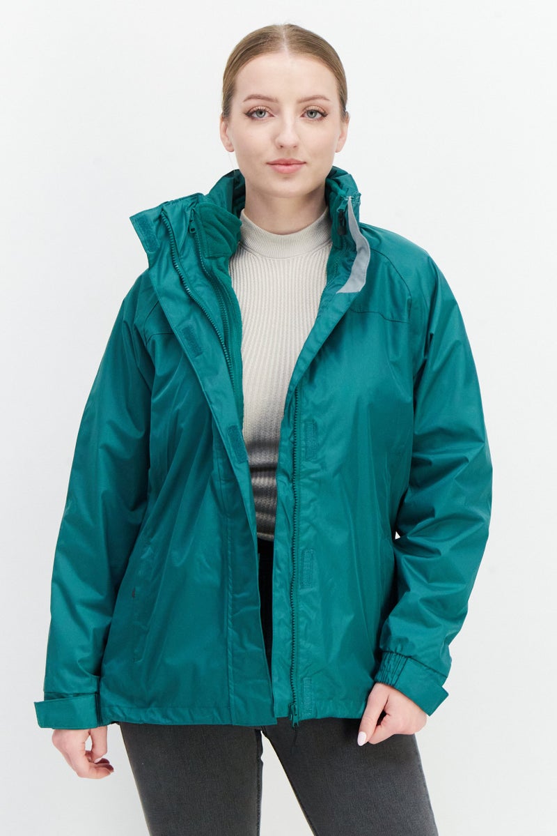 Trespass Women Plain Long Sleeve Bomber Jackets, Green  - Image 1