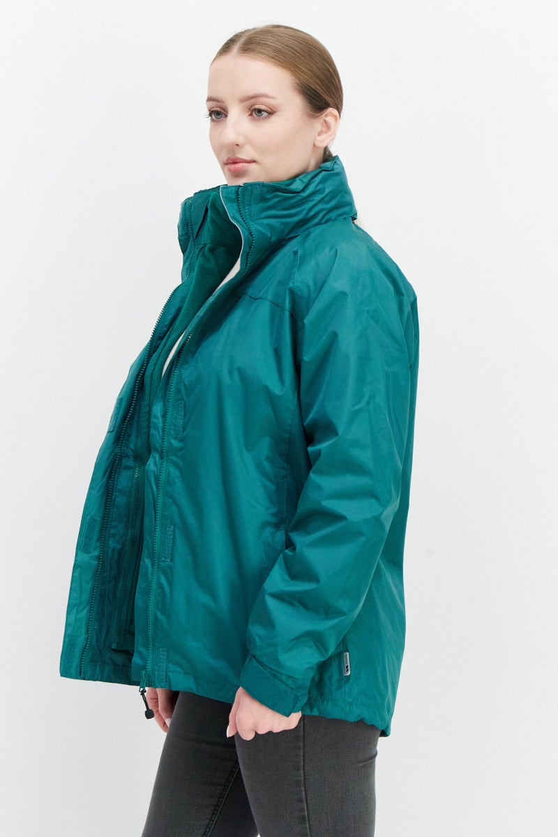 Trespass Women Plain Long Sleeve Bomber Jackets, Green  - Image 2