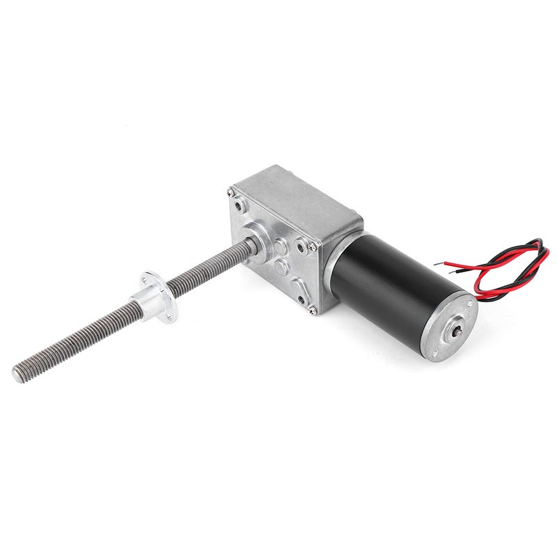 Motor Copper Worm Gearbox High Torsion 8mm Screw Shaft with Flange for Electric WindowReduction Ratio 670 - Image 3