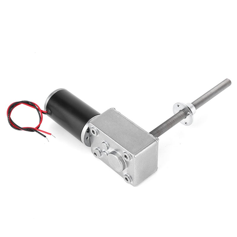 Motor Copper Worm Gearbox High Torsion 8mm Screw Shaft with Flange for Electric WindowReduction Ratio 670 - Image 2