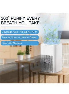 LIVVY Air Purifier for Home & Office – Mini Desktop Air Purifier, Effective Odor Eliminator for Living Room, Bedroom, Office – Captures Smoke, Dust, Pollen, Pet Dander  - Image 5