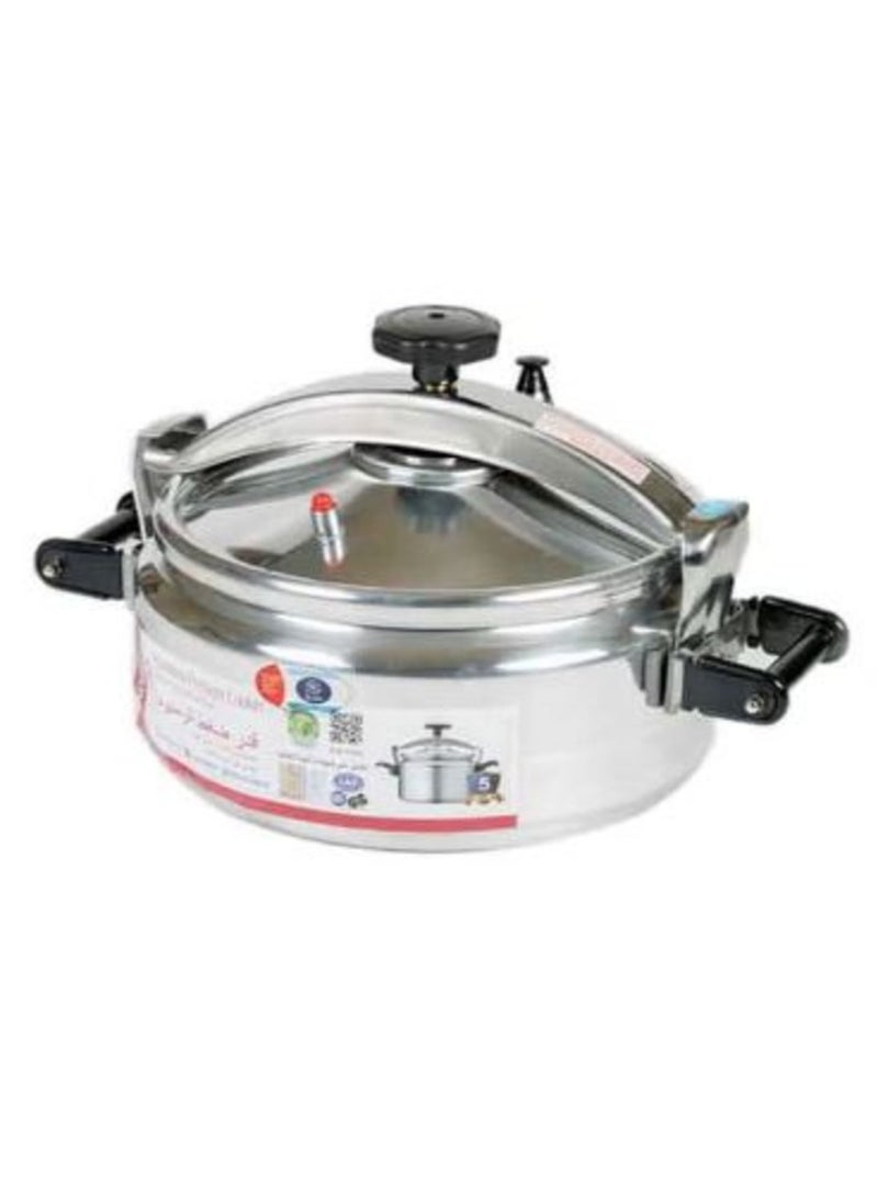 بادريق قدر ضغط مصنوع من الألومنيوم بمقبض يد ستيل لون فضي/أسود 12لترات - Image 2