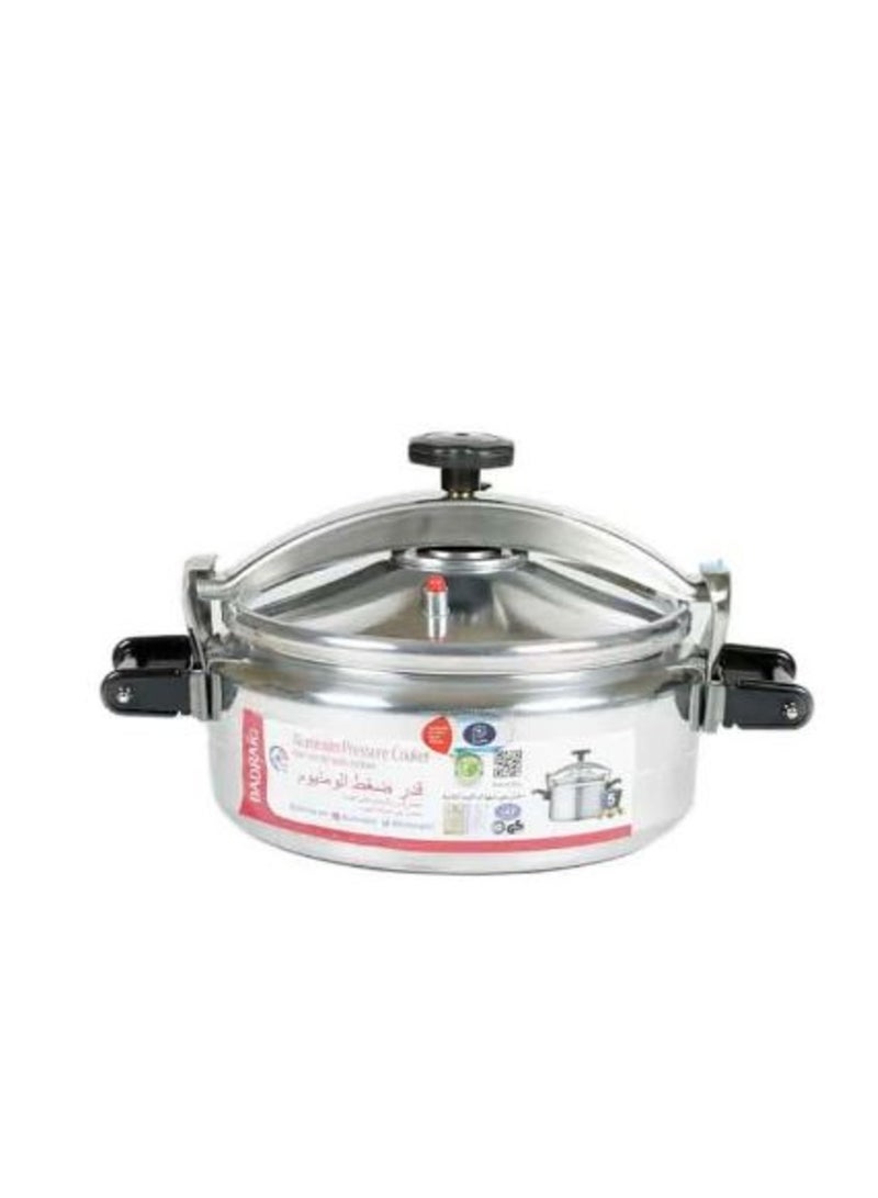 بادريق قدر ضغط مصنوع من الألومنيوم بمقبض يد ستيل لون فضي/أسود 12لترات - Image 1