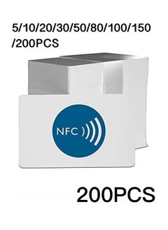 Excefore 200 piece NFC Tags NTAG215 NFC 215 Cards, 504 Bytes Memory NFC Business Card Blank NFC Cards Ntag215 NFC Chip for NFC Phone and Device Writeable Programmable  - Image 1