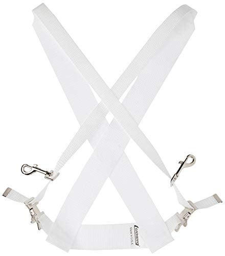Ludwig LF350W White Parade Marching Bass Drum Sling | Marching Band Straps | for Band Practice, Concerts and Musical Events - Image 3