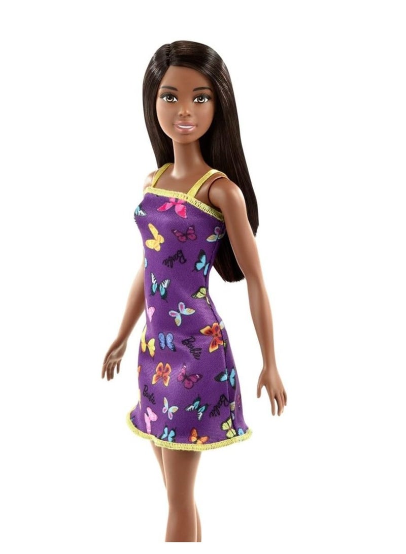 باربي دمية باربي بطباعة الفراشة الأرجوانية - Image 2