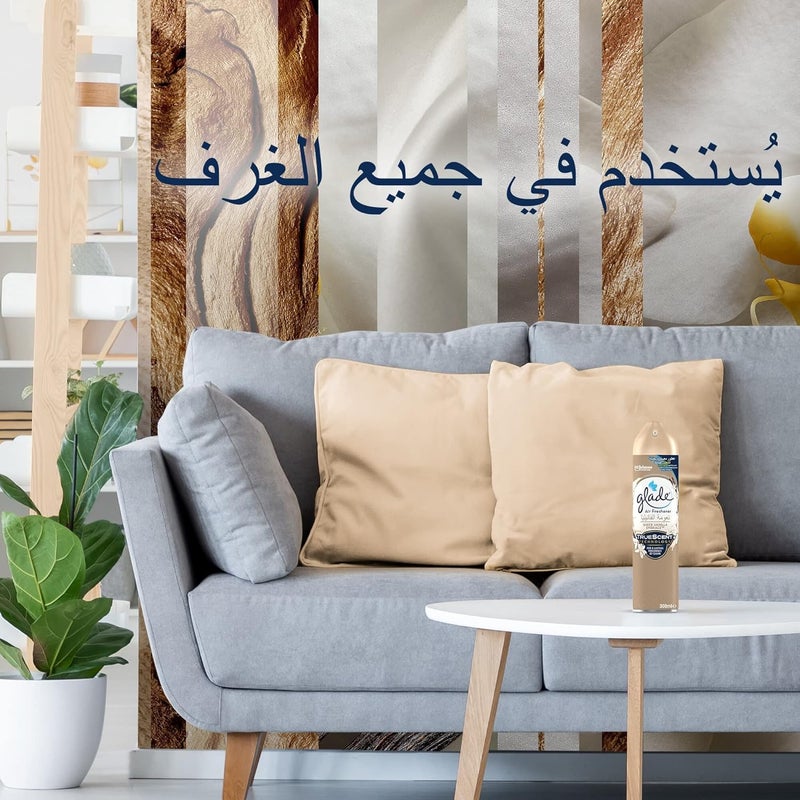 Glade Aerosol Sheer Vanilla Embrace Air Freshener, Refresh Every Room In Your Home, 300ml - Image 1