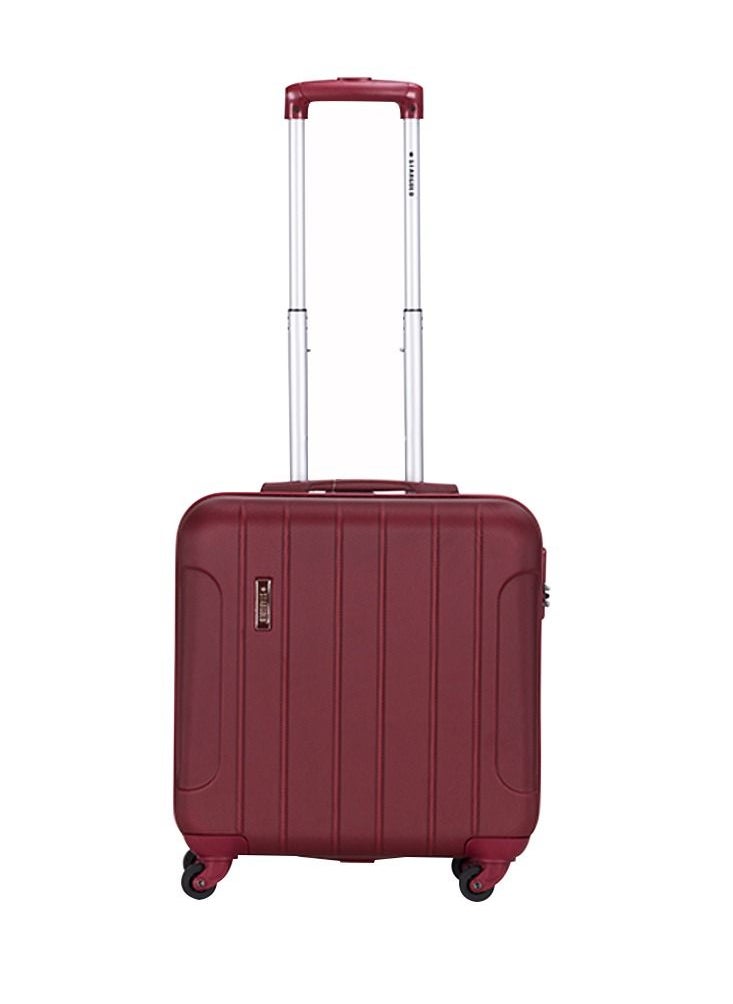 Stargold Single Hardside Spinner 4 Wheels Cabin Trolley Luggage With Number Lock 16 Inches Burgundy  - Image 1