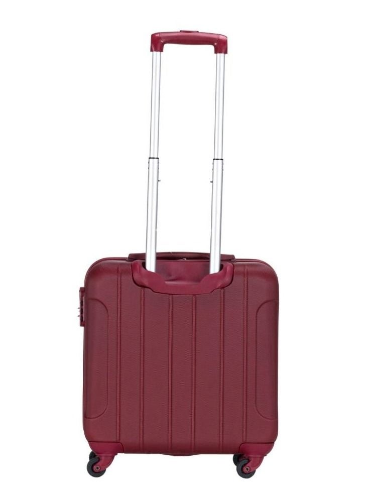 Stargold Single Hardside Spinner 4 Wheels Cabin Trolley Luggage With Number Lock 16 Inches Burgundy  - Image 3