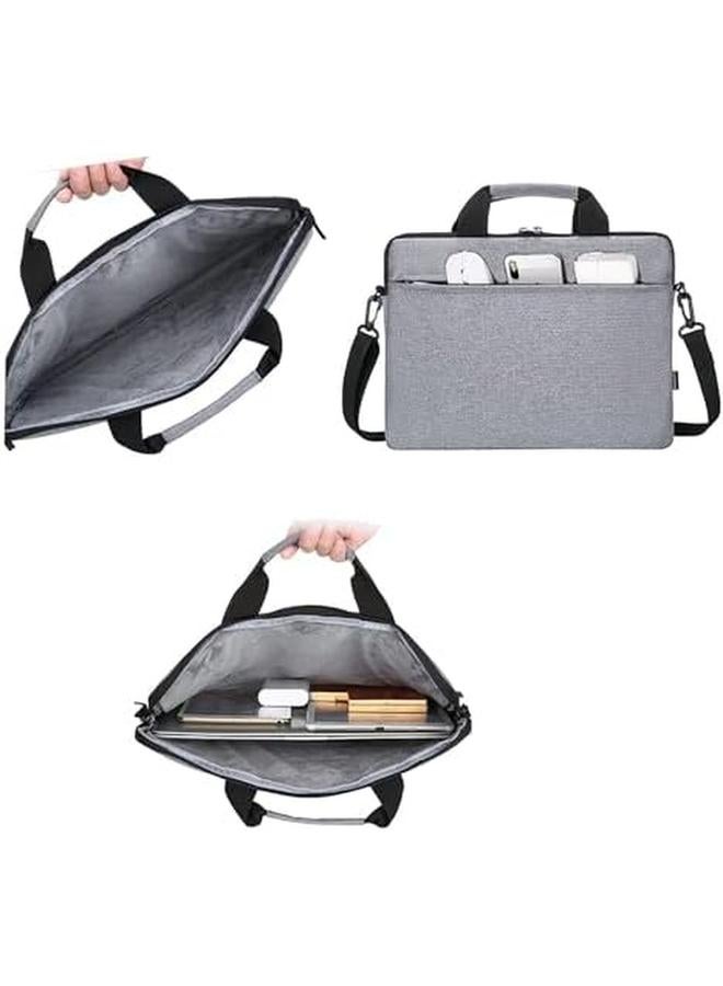 erorex Laptop Shoulder Bag 15.6 Inch Laptop Briefcase With Shoulder Straps And Handle Waterproof And Lightweight Computer Shoulder Bag For Business Travel Office  - Image 3