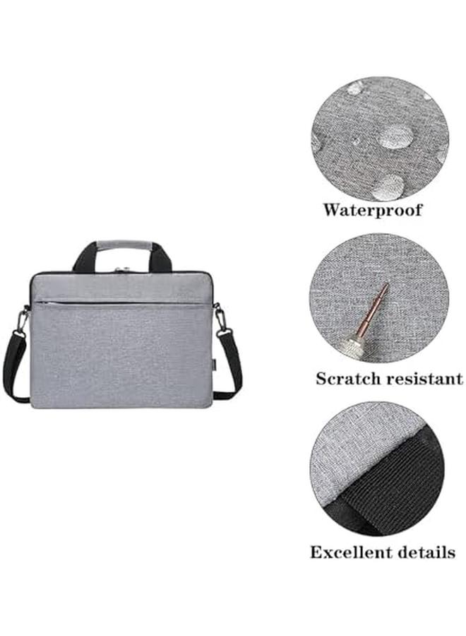 erorex Laptop Shoulder Bag 15.6 Inch Laptop Briefcase With Shoulder Straps And Handle Waterproof And Lightweight Computer Shoulder Bag For Business Travel Office  - Image 2